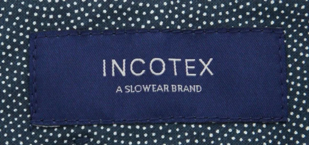 Incotex Midnight Navy Blue Fancy Pants - Slim