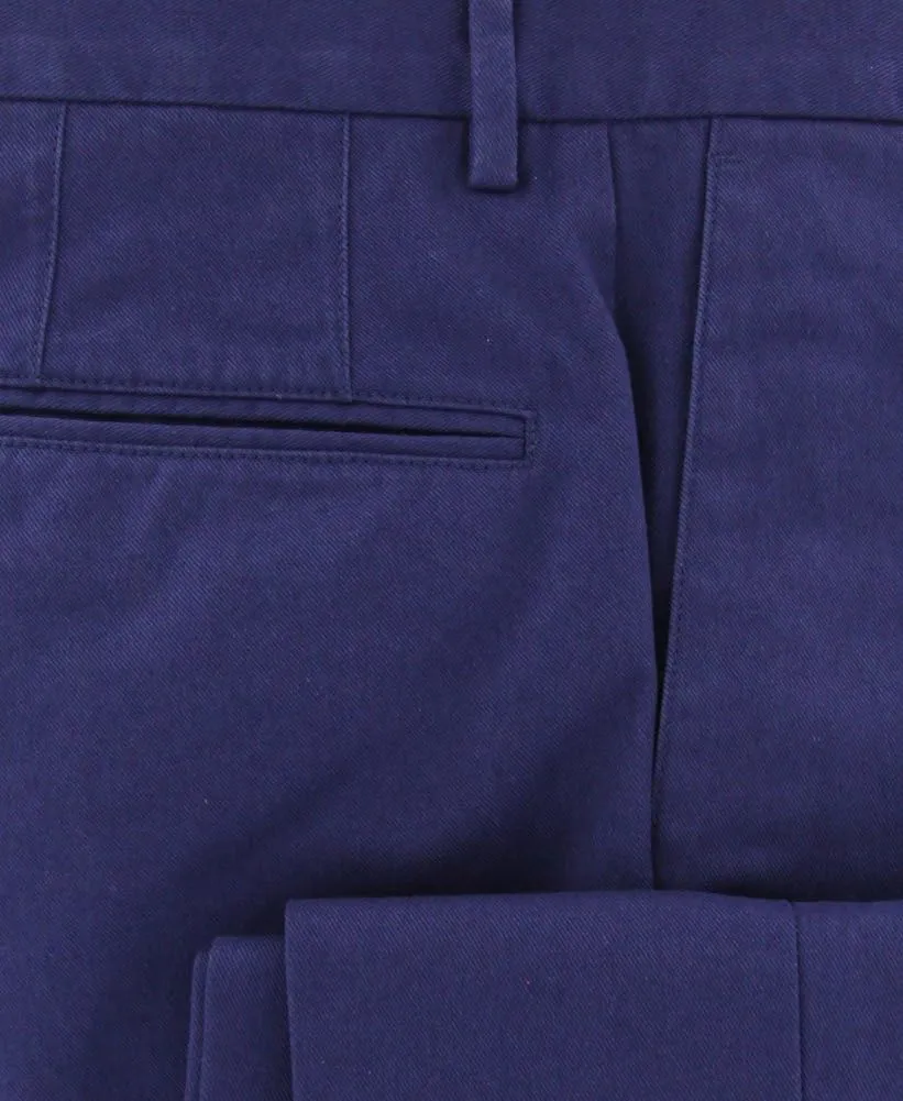 Incotex Purple Solid Pants - Slim