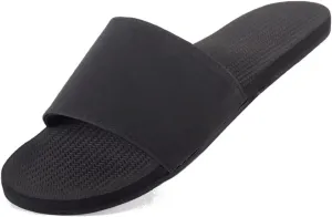 Indosole 2022 Edition Women's ESSNTLS Vegan All-Terrain Slides, Improved Cloud Comfort [Reused Tire Sole, Natural Rubber Footbed, Arch Support, Microfiber Lined ENVRO Strap, Waterproof]
