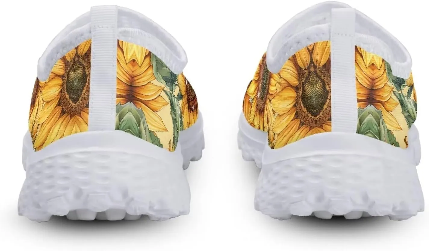 INSTANTARTS 3D Animal Women's Breathable Flat Running Water Shoes Beach Loafer