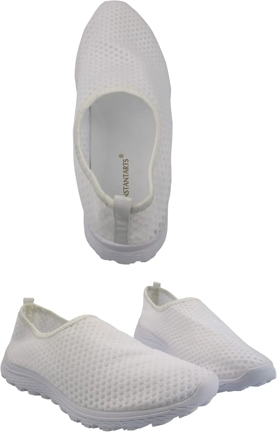 INSTANTARTS Womens Athletic Walking Shoes Quick Dry Sports Running Shoes Slip-on Sports Sneakers