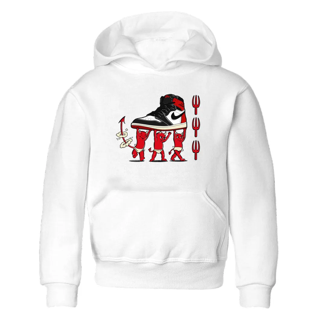 International coverage 1 Air Kids Reimagined Jordan All-out sale Toe SNRT Black Tees Devil Sneaker Babies -