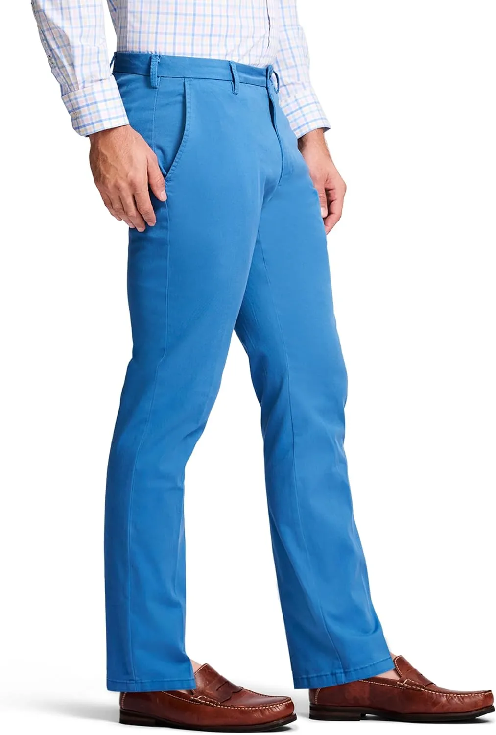 IZOD Men's Saltwater Stretch Flat Front Straight Fit Chino Pant