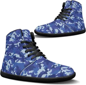 Jeiento Mens High Top Camouflage Shoes Wide Width Camo Barefoot Shoes Casual Walking Shoes