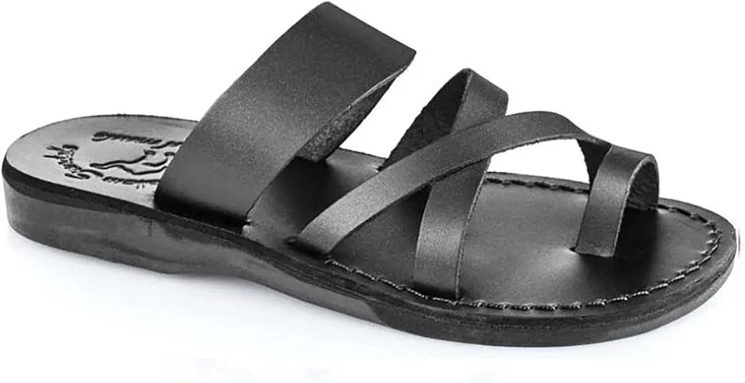 Jerusalem Sandals The Good Shepherd - Leather Toe Loop Slide - Men Sandals