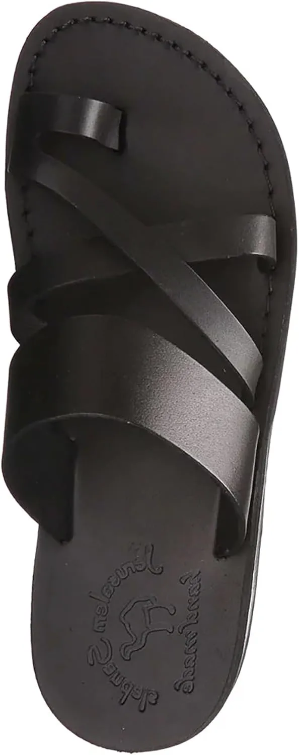 Jerusalem Sandals The Good Shepherd - Leather Toe Loop Slide - Men Sandals