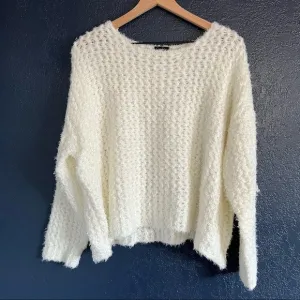 Jessica Simpson Fuzzy Open Knit Sweater