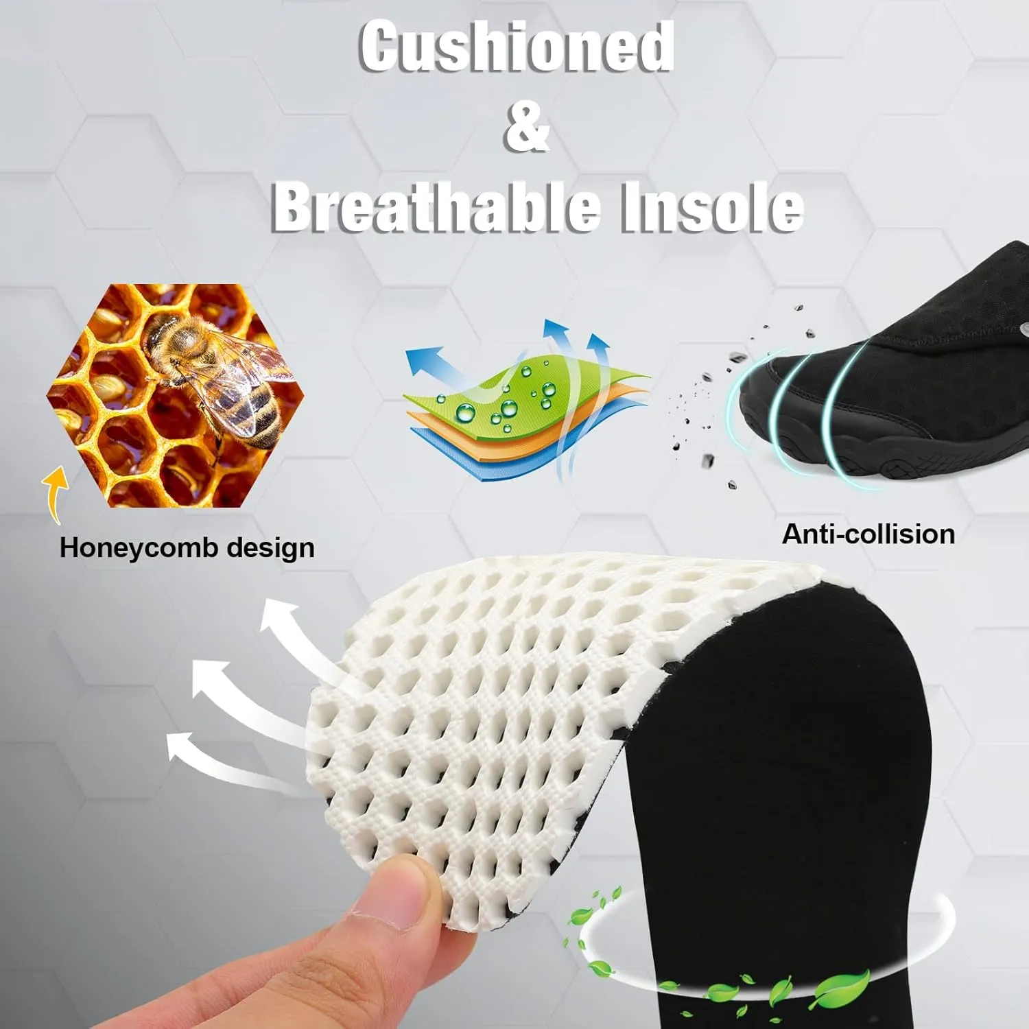 JIASUQI Water Shoes for Men Women Barefoot Swim Beach Shoes Quick Dry Hiking Shoes Sneakers for Adults