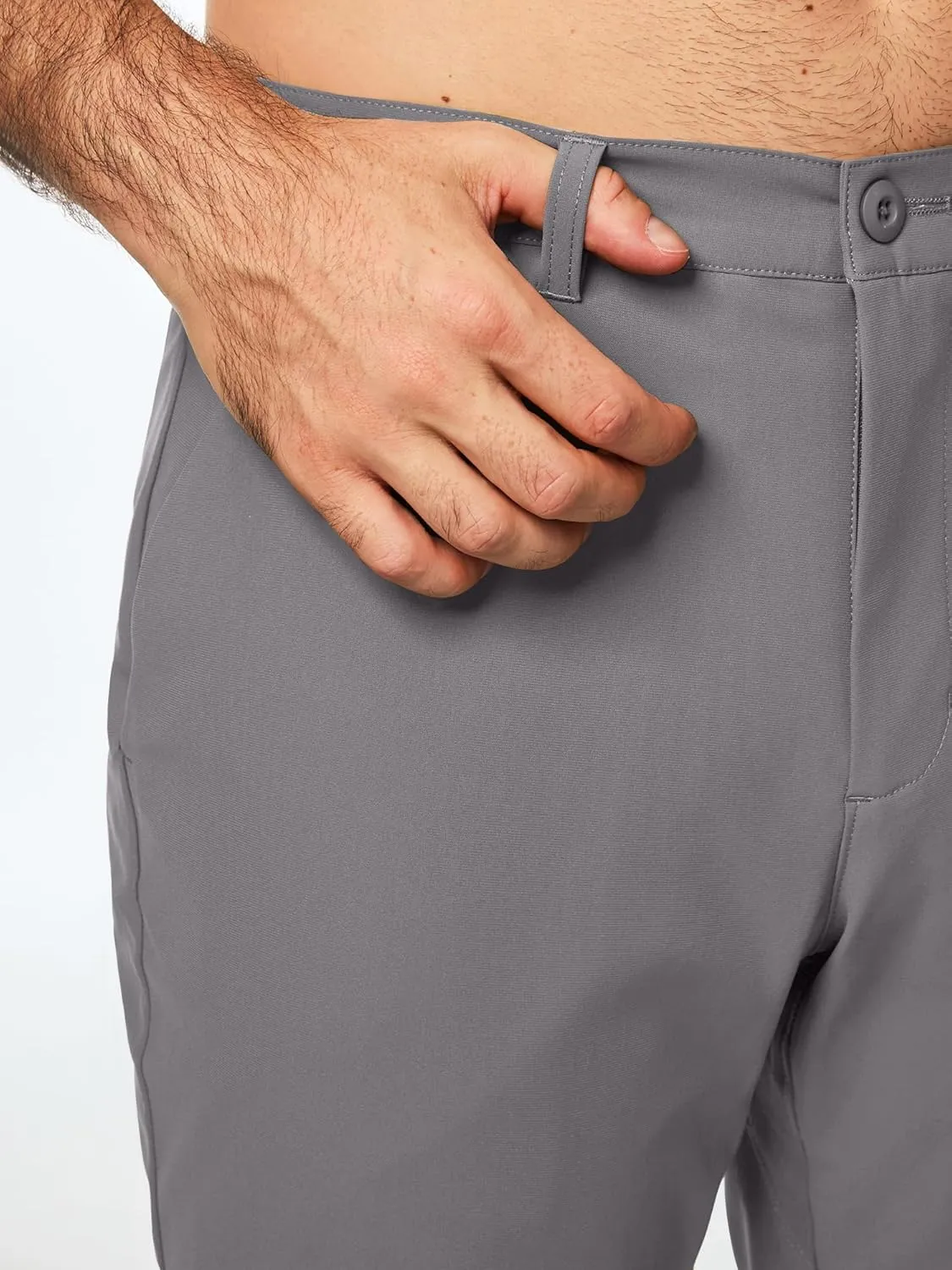 JMIERR Mens Chino Pants Casual Stretch Golf Pants Waist Tapered Trousers Lightweight Comfy Pants with Zipper Pockets