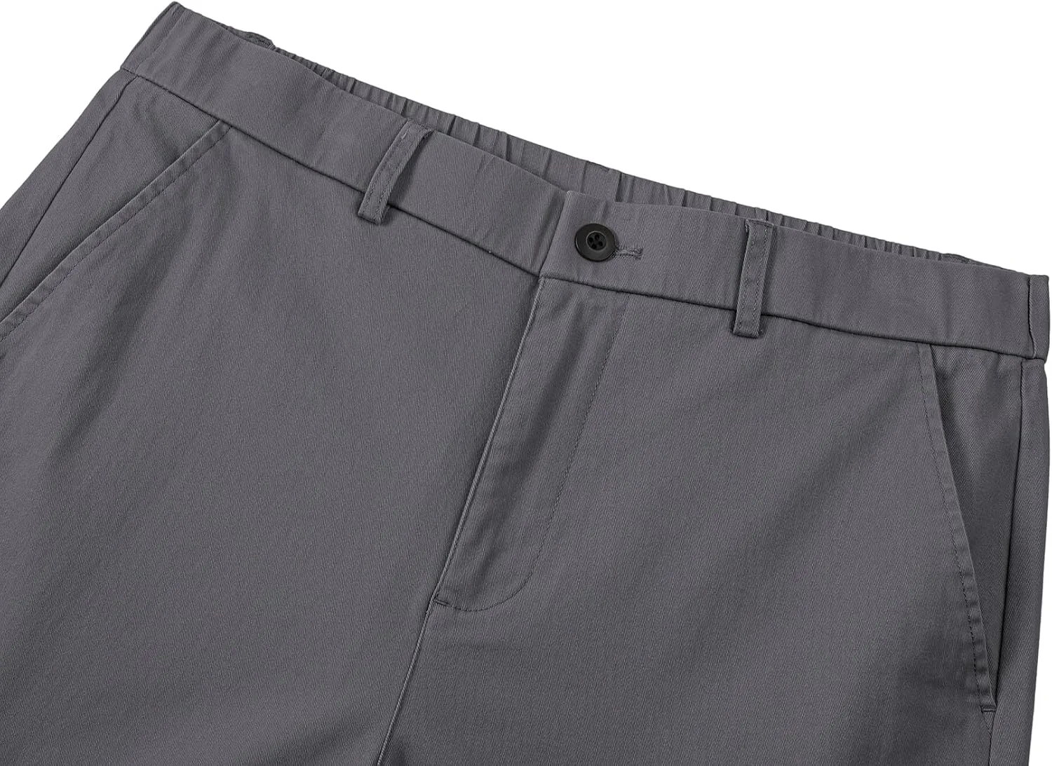 JMIERR Men's Classic-Fit 7" Chino Short Summer Stretch Waist Cotton Twill Casual Dress Shorts with Pockets