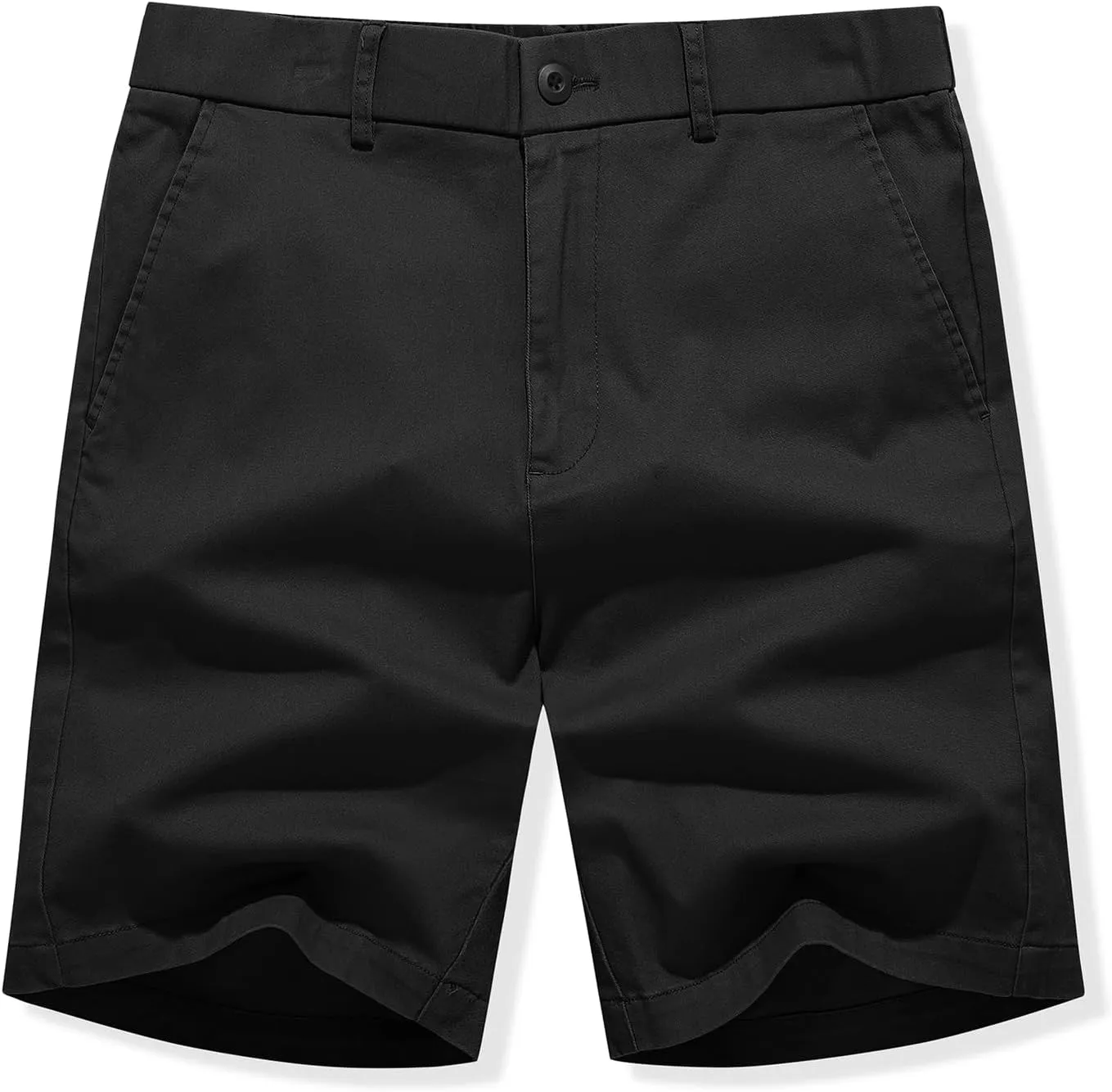 JMIERR Men's Classic-Fit 7" Chino Short Summer Stretch Waist Cotton Twill Casual Dress Shorts with Pockets