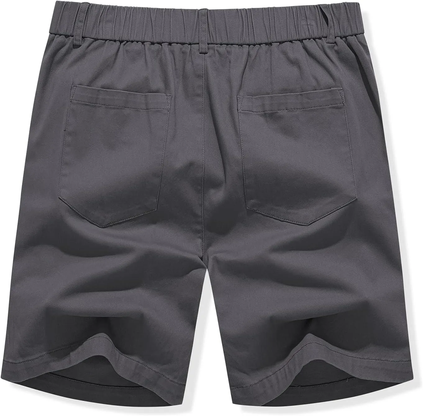JMIERR Men's Classic-Fit 7" Chino Short Summer Stretch Waist Cotton Twill Casual Dress Shorts with Pockets