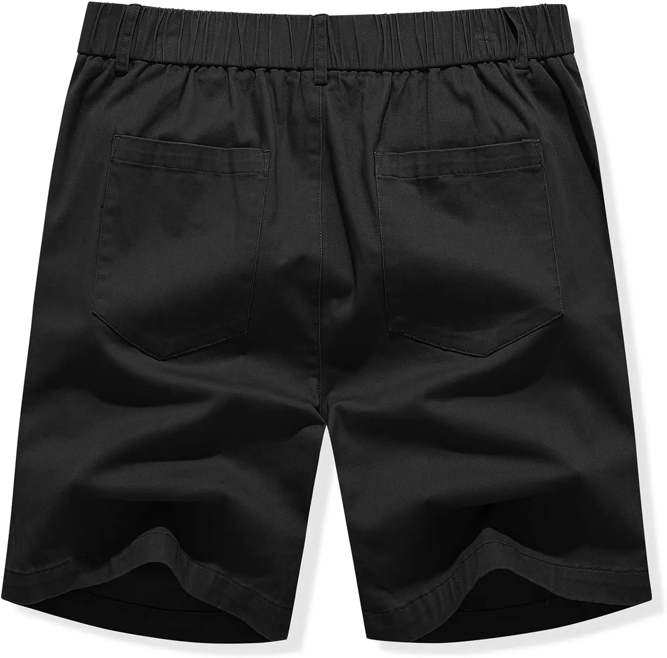 JMIERR Men's Classic-Fit 7" Chino Short Summer Stretch Waist Cotton Twill Casual Dress Shorts with Pockets