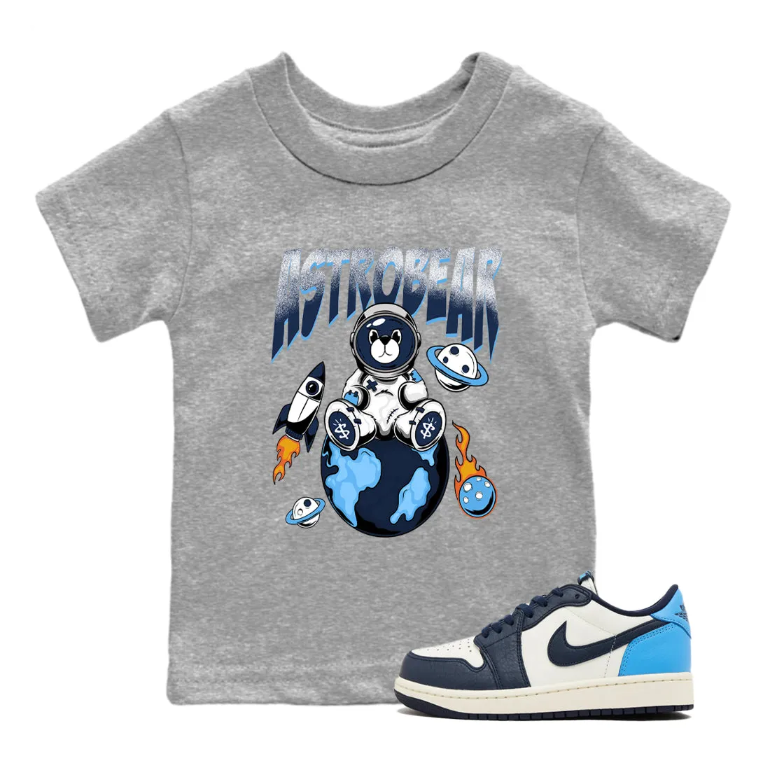 Jordan - SNRT Kids Air Tees Sneaker Astrobear Obsidian Seamless 1 Low-price guarantee