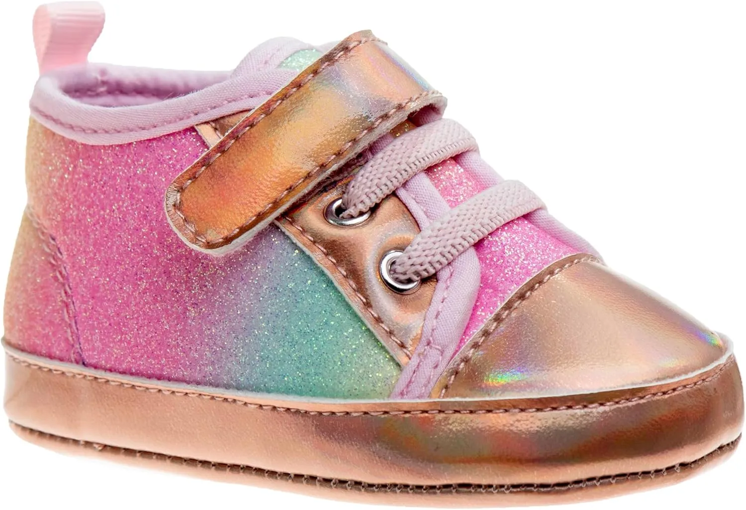 Josmo Baby-Girl's Infant Bow Shoes Crib Sneaker Boot