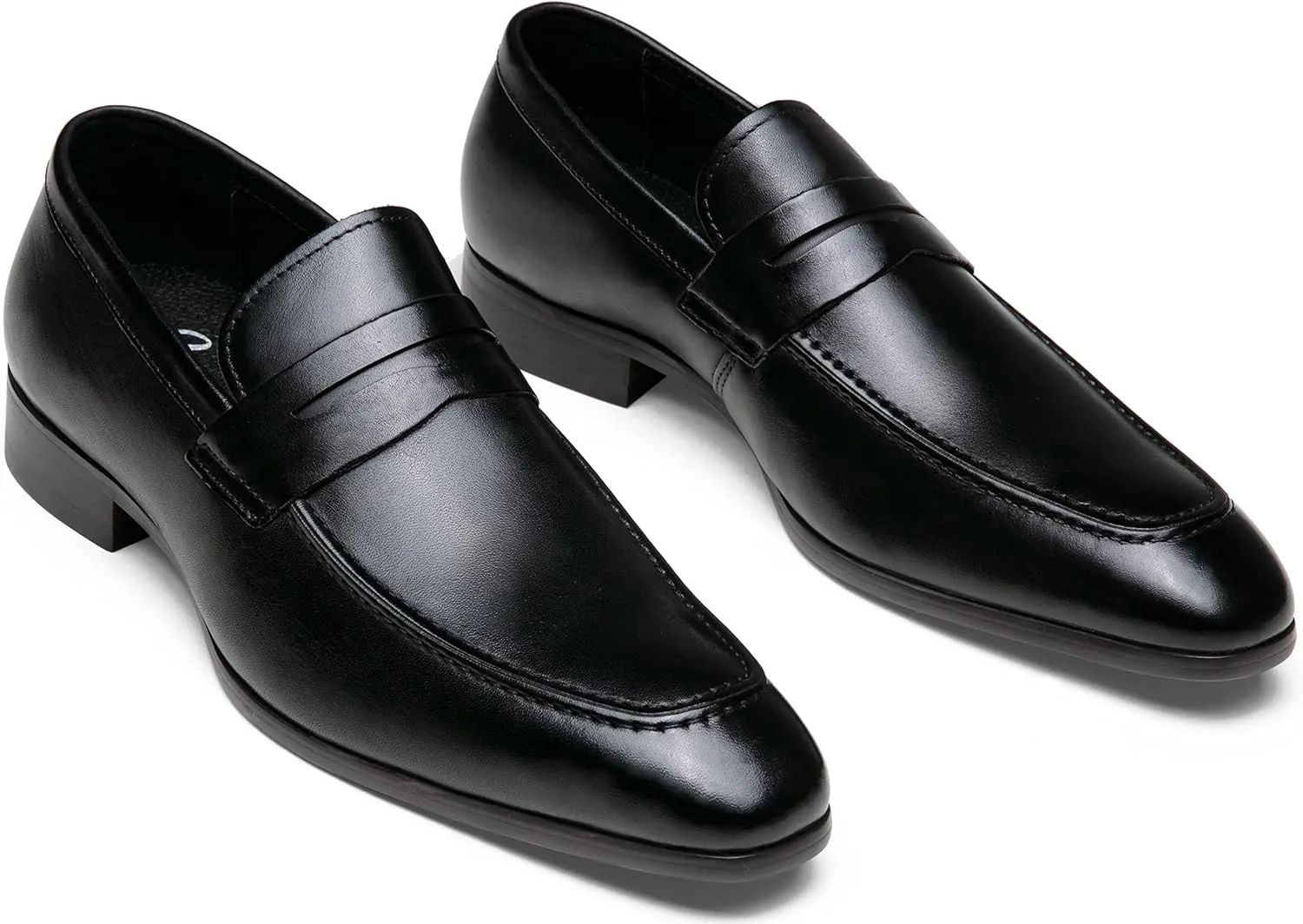 Jouesn Men's Dress Shoes Premium Leather Penny Loafers for Men Slip-On Formal Dress Loafers for Men