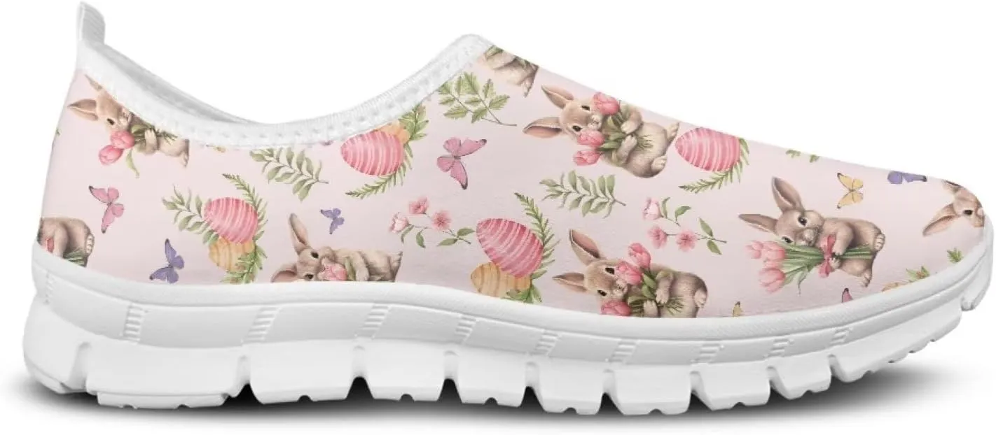 JoyLamoria Bright Blossom Walking Shoes Travel Clog Slip on Causal Loafer with Floral Print Fashion Sneakers for Men Women