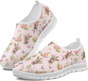 JoyLamoria Bright Blossom Walking Shoes Travel Clog Slip on Causal Loafer with Floral Print Fashion Sneakers for Men Women