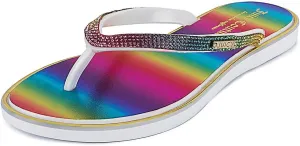 JUICY COUTURE Flip Flops, Soft Lightweight Beach Sandals for Women, Casual Slippers Shower Beach Pool Flat Slides Shoes