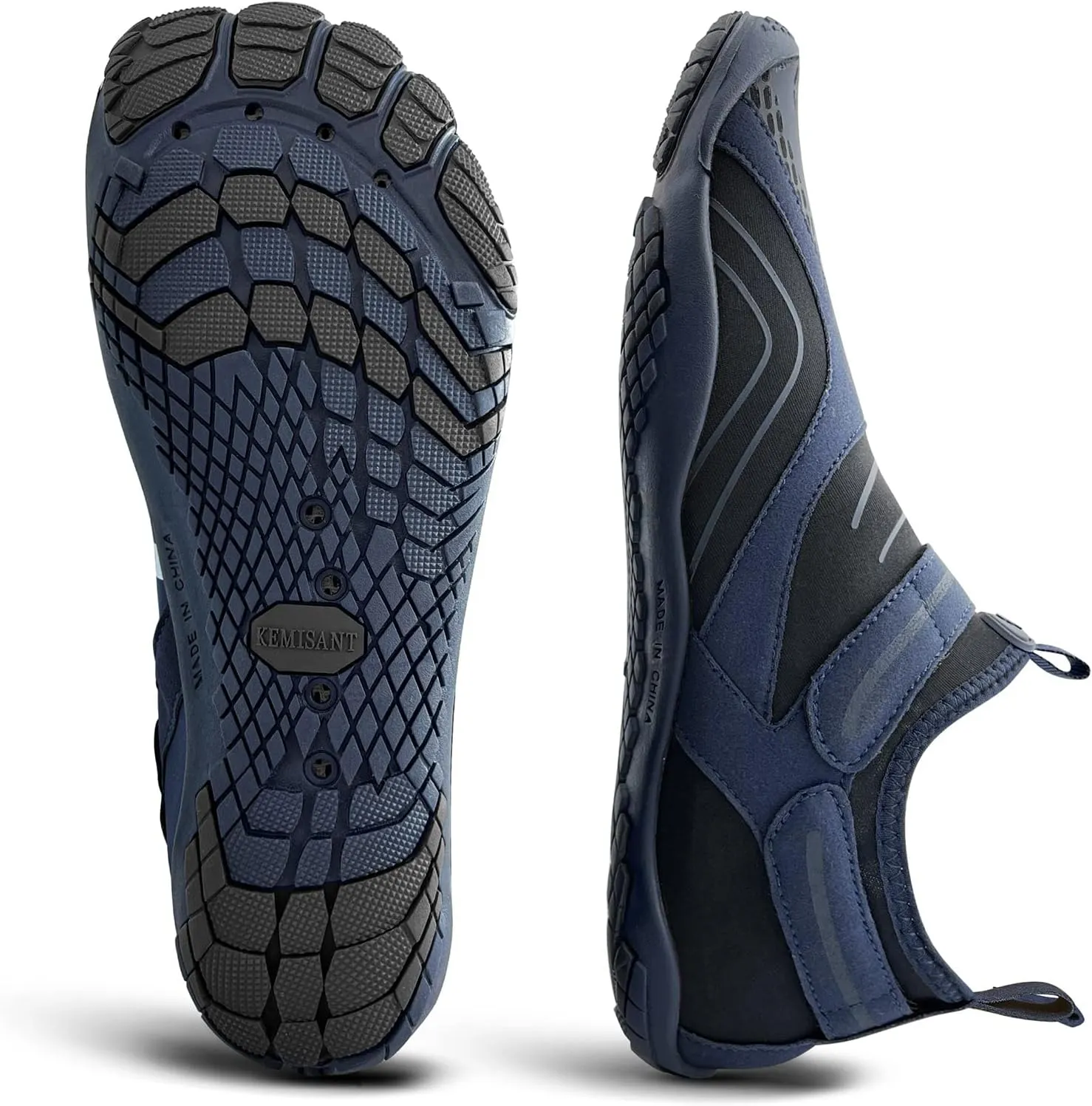 KEMISANT Mens Water Shoes, Unisex Barefoot Aqua Shoes for Men Women Beach Swimming Water Sport Shoes