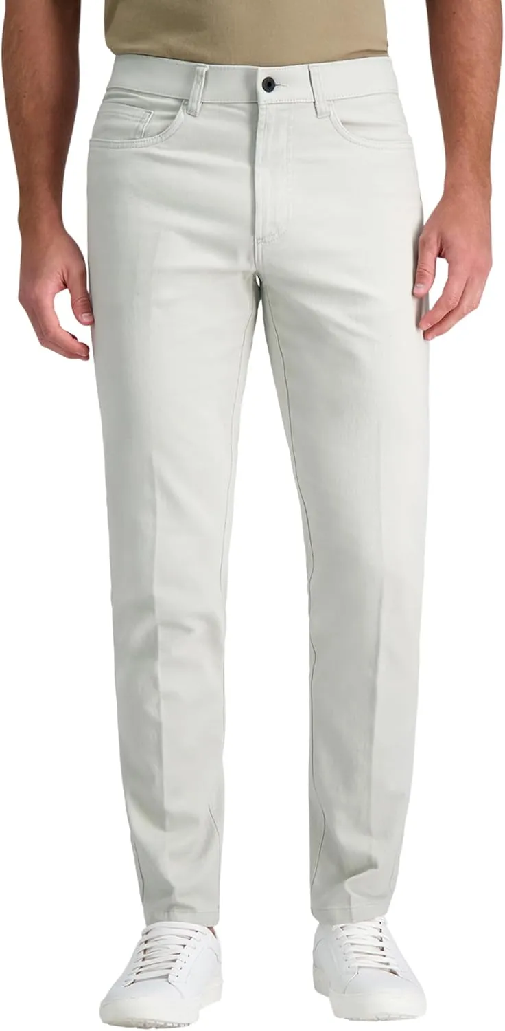 Kenneth Cole Men's Flex Waist Slim Fit 5 Pocket Casual Pant-Regular and Big and Tall