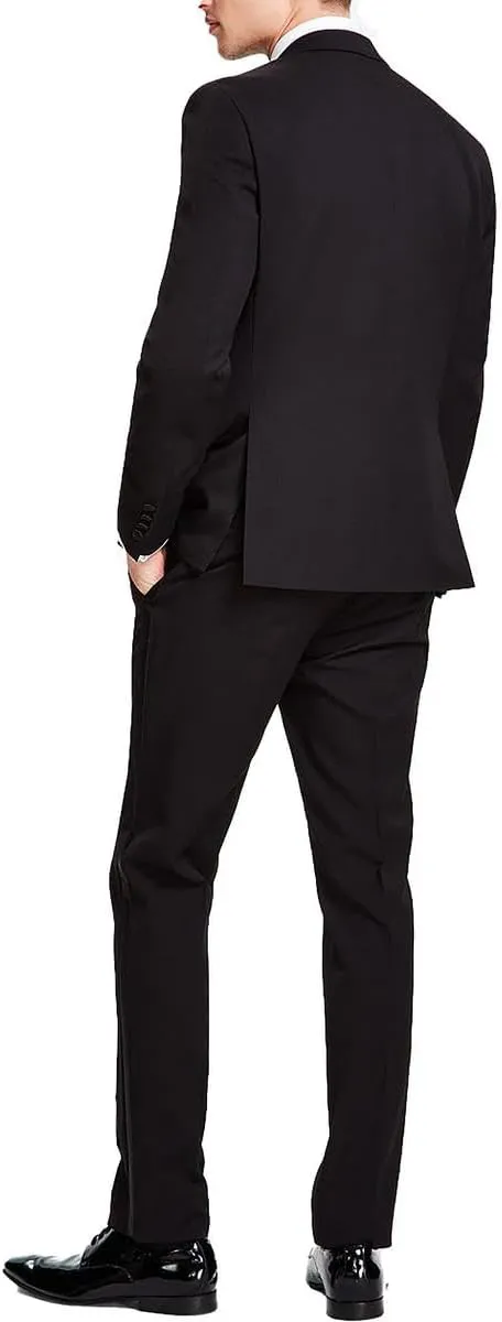 Kenneth Cole Men's Performance Fabric Tuxedo, Formal Suit for Black Tie