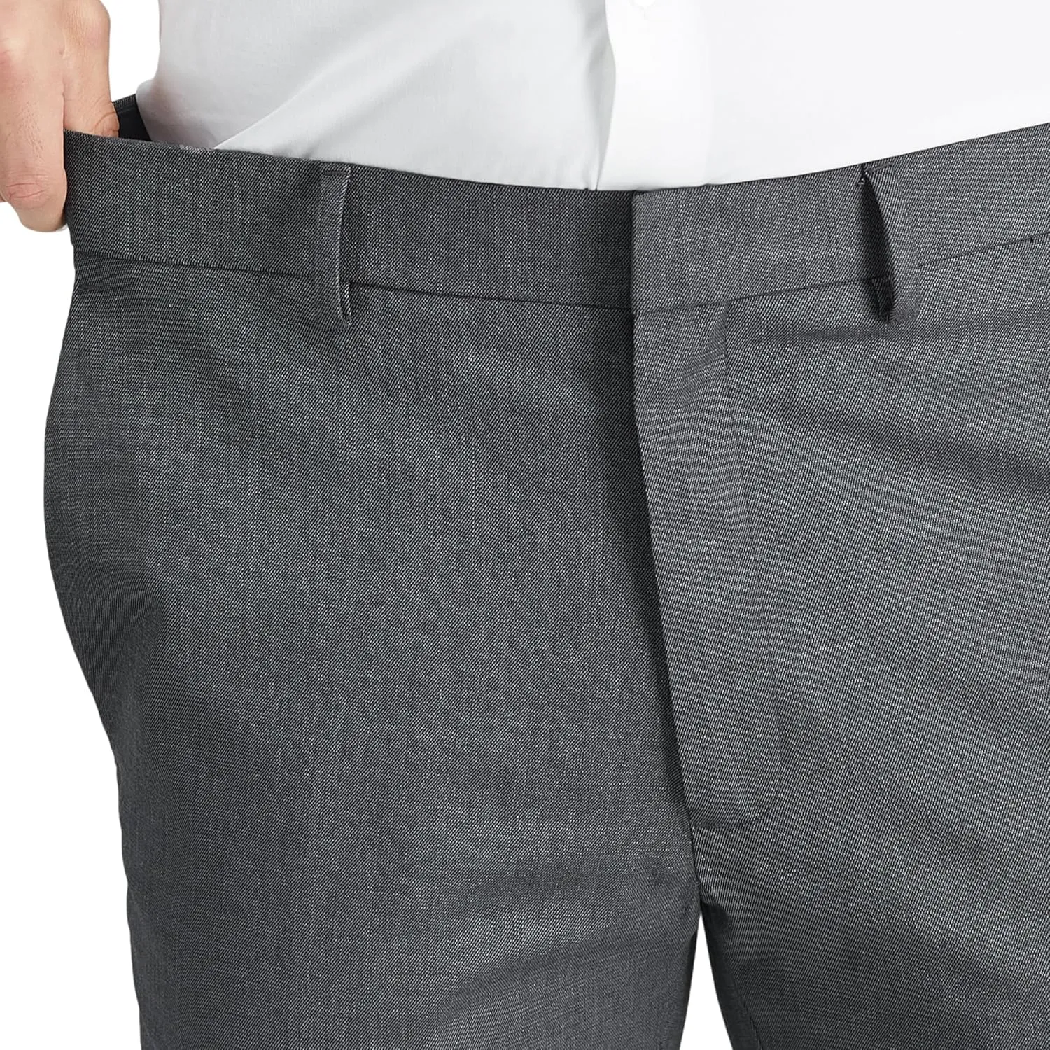 Kenneth Cole Men's Slim Fit Heather Dress Pant