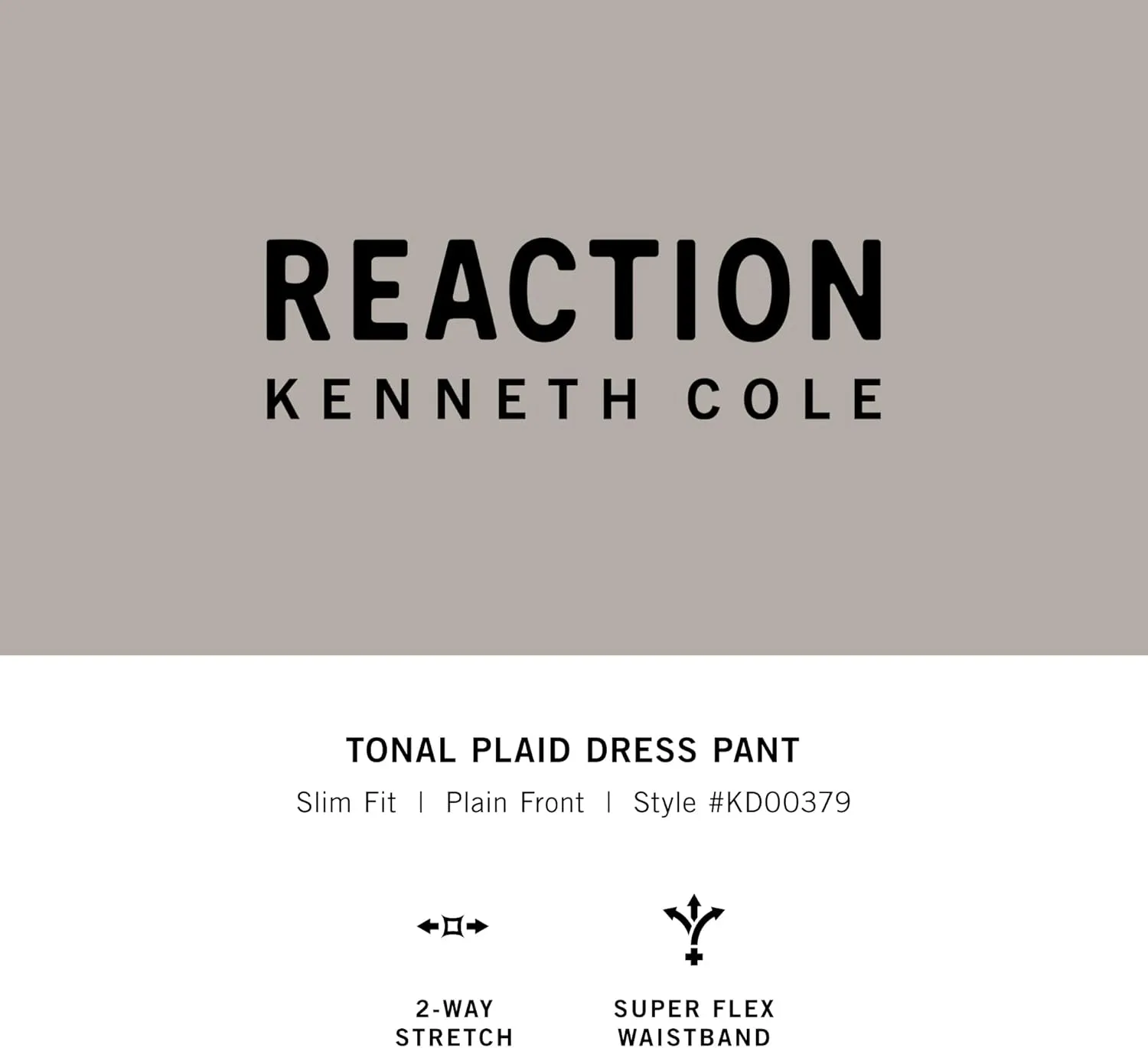 Kenneth Cole Men's Slim Fit Heather Dress Pant