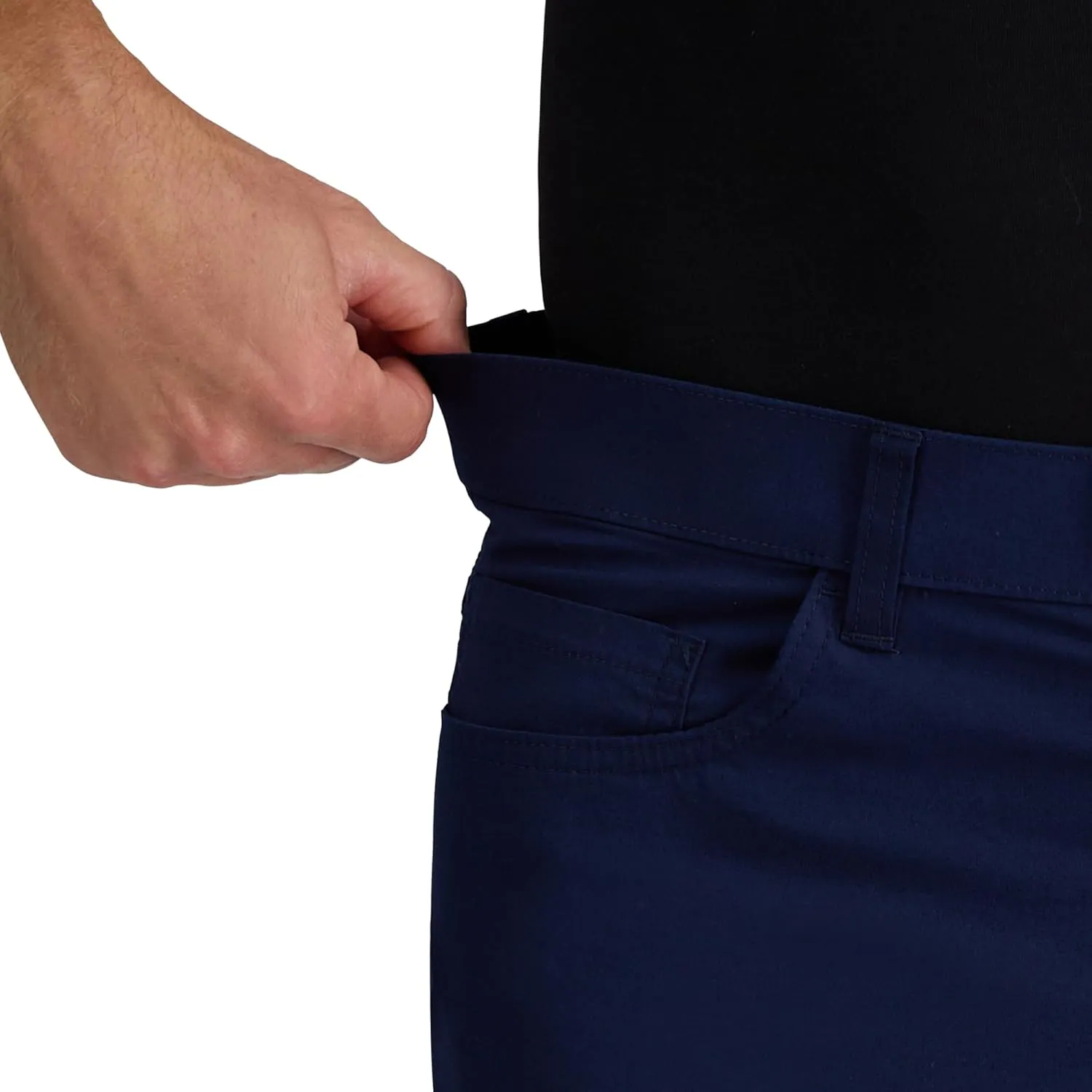 Kenneth Cole REACTION Men's Flex Waist Slim Fit 5 Pocket Casual Pant-Regular and Big and Tall