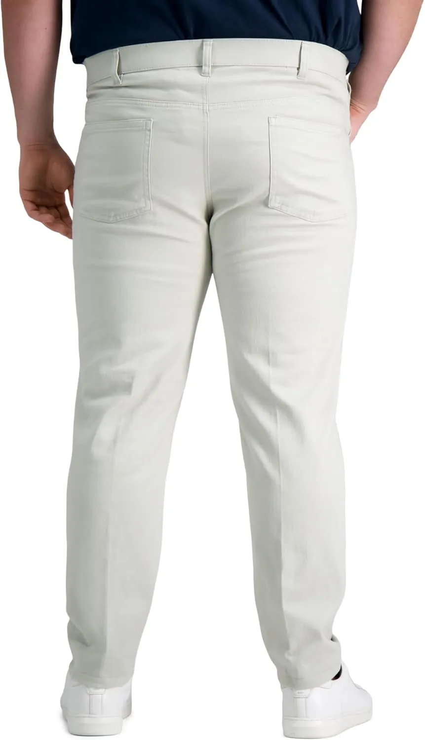 Kenneth Cole REACTION Men's Flex Waist Slim Fit 5 Pocket Casual Pant-Regular and Big and Tall