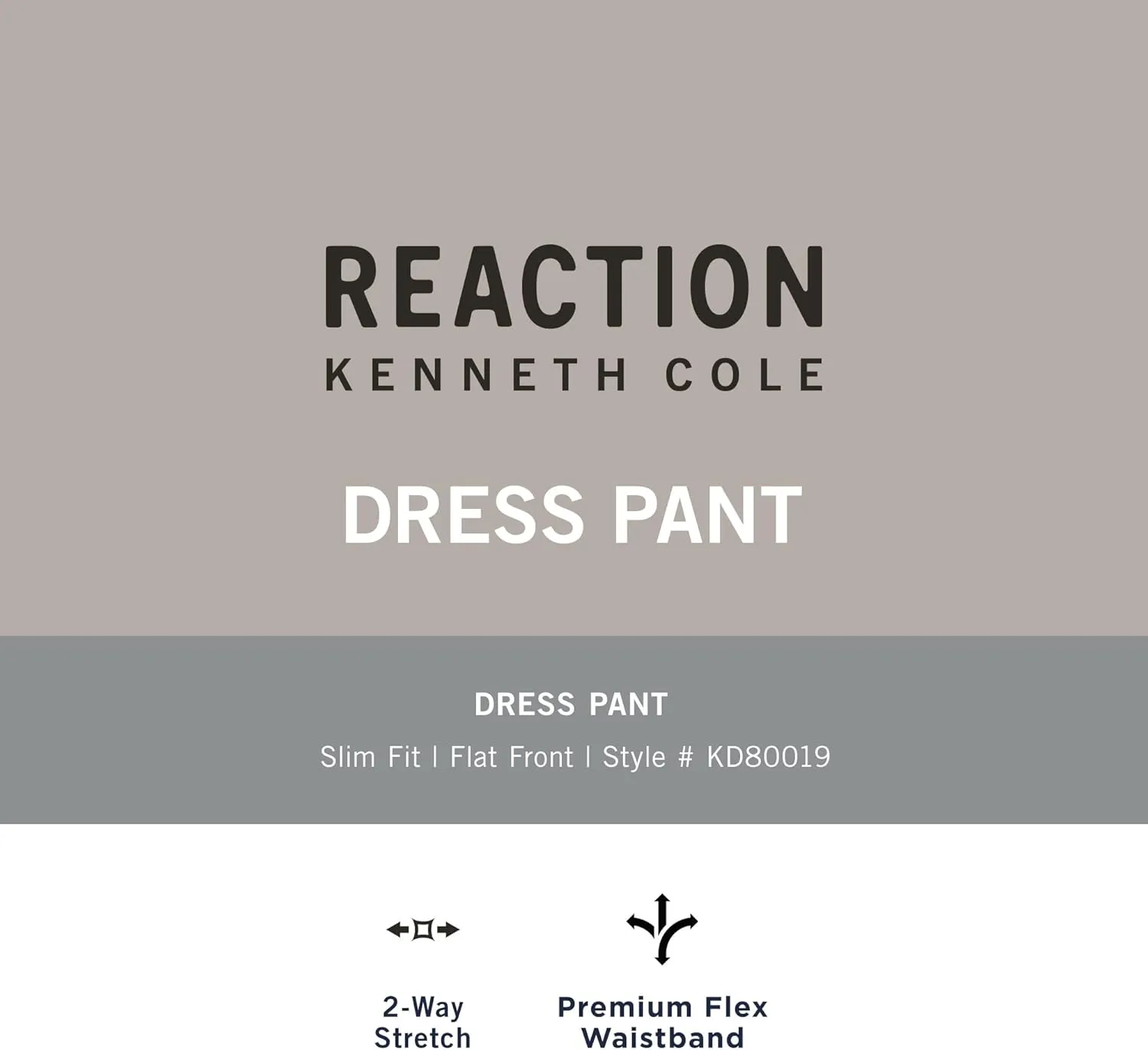 Kenneth Cole REACTION Men's Premium Flex Slim Fit Dress Pant-Patterns and Solids