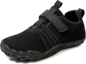 Kids Barefoot Shoes Boys Girls Footwear Toddler Shoes Wide Toe Box Hiking Flexible Zero Drop Sole Minimalist Sneakers Lightweight Breathable Slip On Running Tennis for Indoor Outdoor Little Big Kid