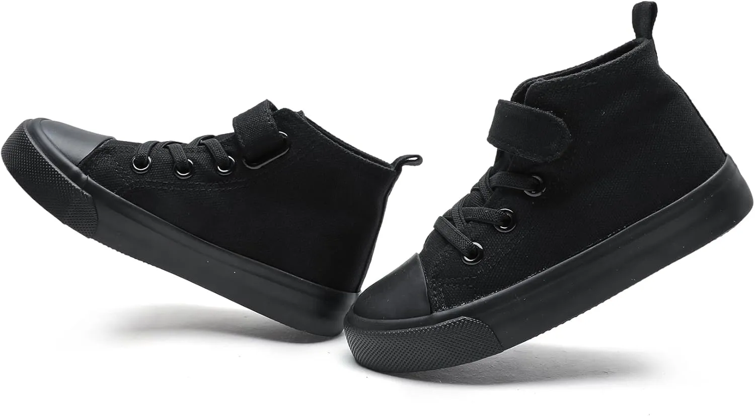 Kids Canvas Shoes Boys Girls High Top Canvas Slip On Sneakers