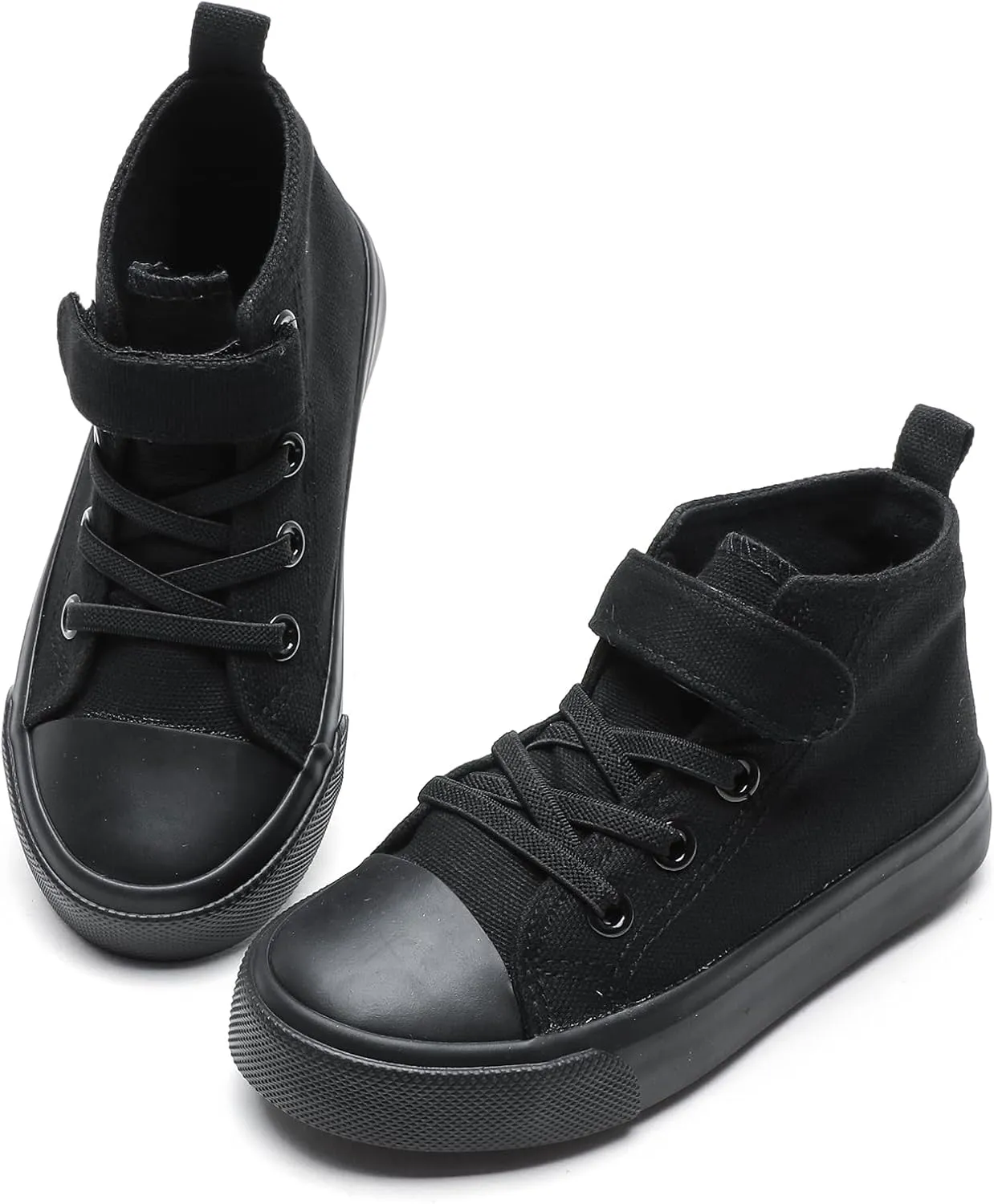 Kids Canvas Shoes Boys Girls High Top Canvas Slip On Sneakers