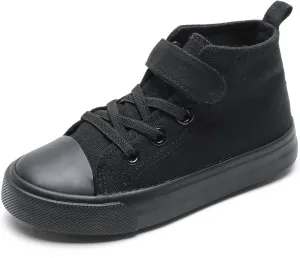 Kids Canvas Shoes Boys Girls High Top Canvas Slip On Sneakers