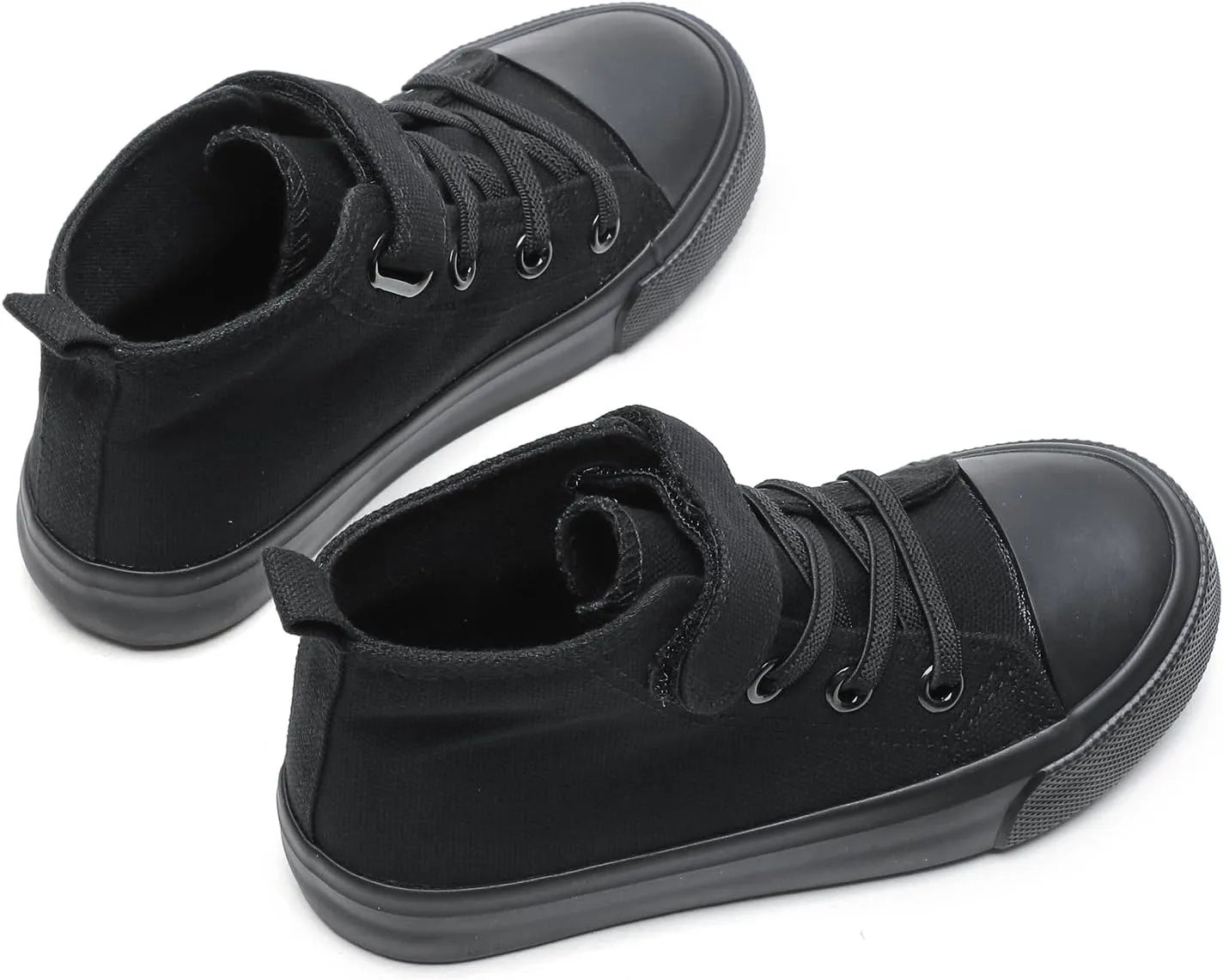 Kids Canvas Shoes Boys Girls High Top Canvas Slip On Sneakers