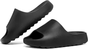 Kids Cloud Slides, Non-Slip Pillow Slippers for Girls Boys Thick Sole Open Toe Slides Shower Shoes for Indoor Outdoor Bathroom Pool Beach Slippers