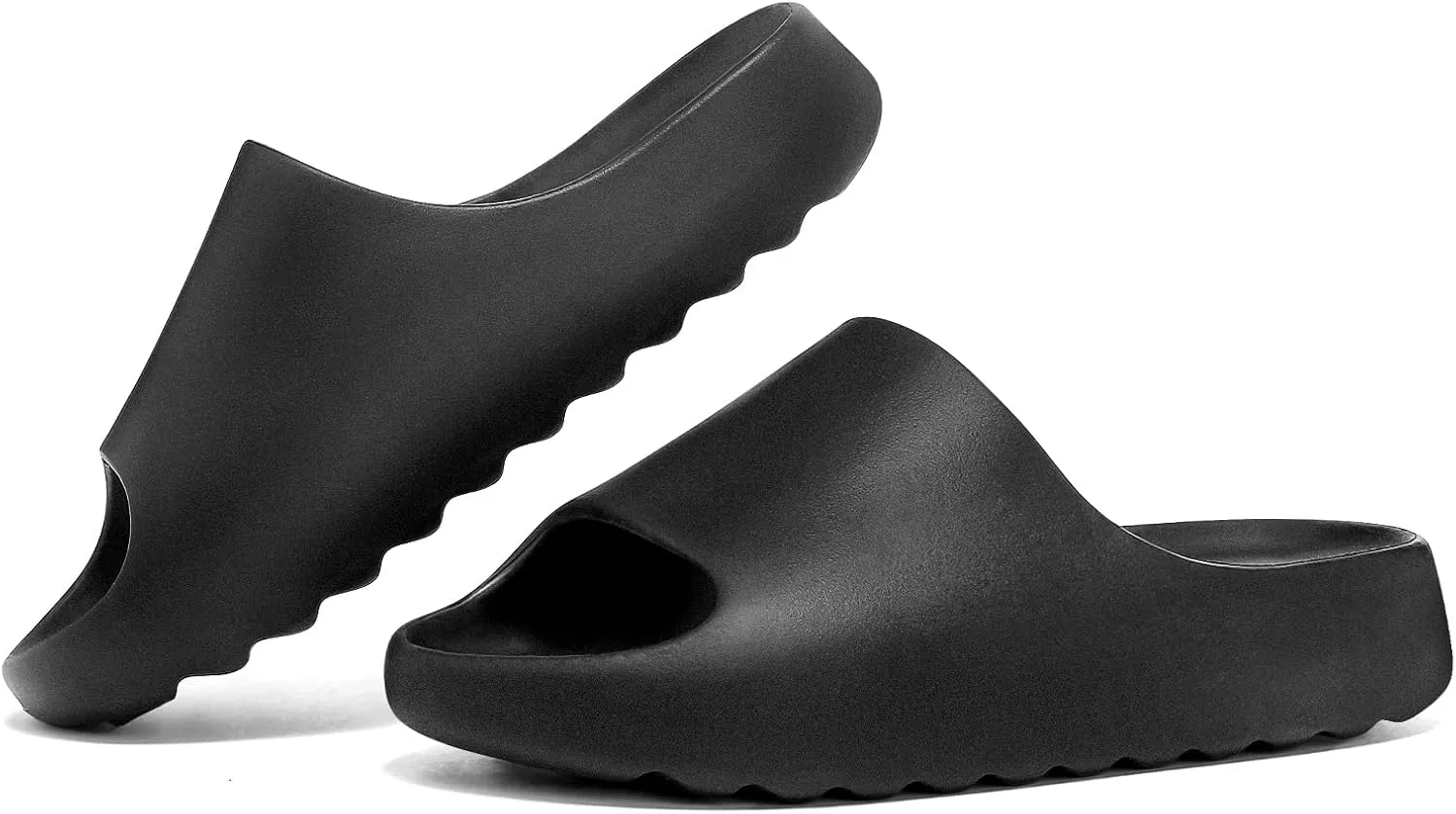 Kids Cloud Slides, Non-Slip Pillow Slippers for Girls Boys Thick Sole Open Toe Slides Shower Shoes for Indoor Outdoor Bathroom Pool Beach Slippers