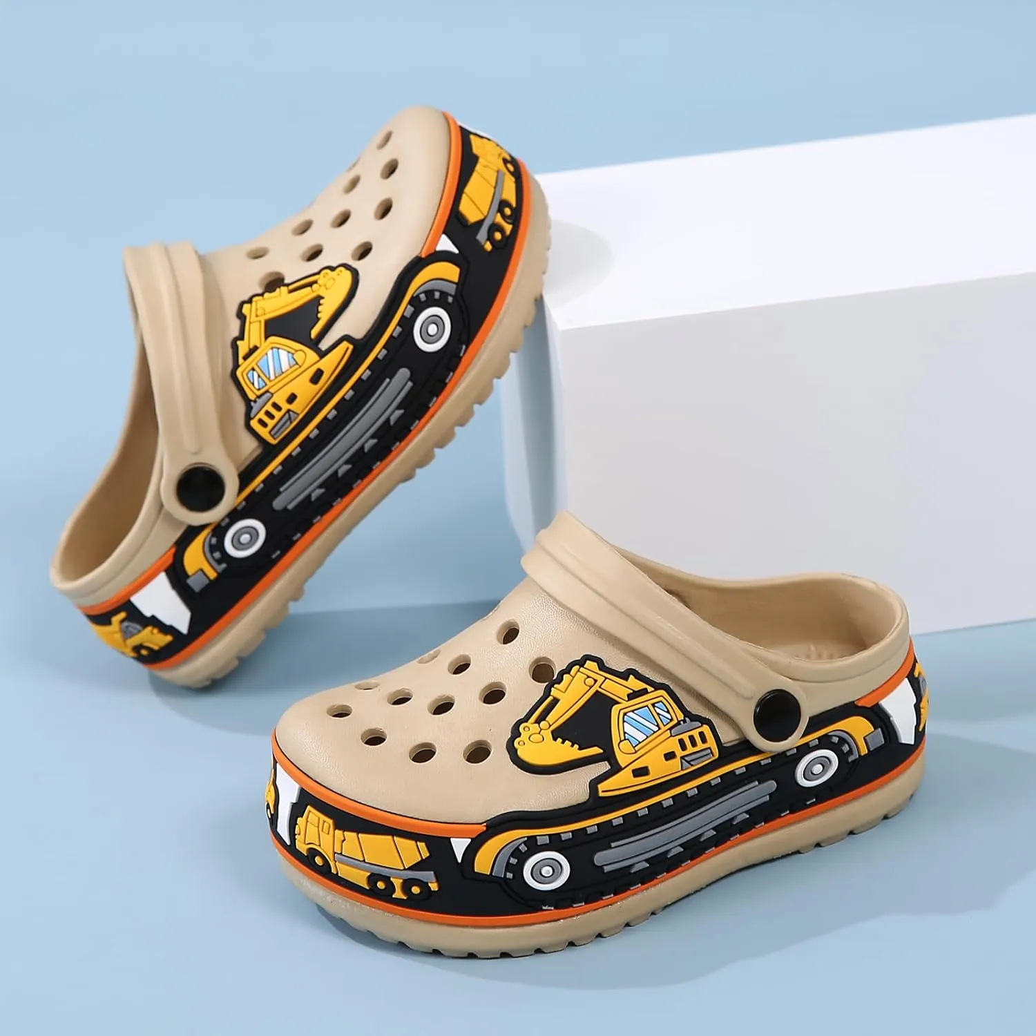 Kids' Cute Cartoon Garden Clogs - Breathable, Slip-on, Beach & Pool Water Clogs for Boys & Girls