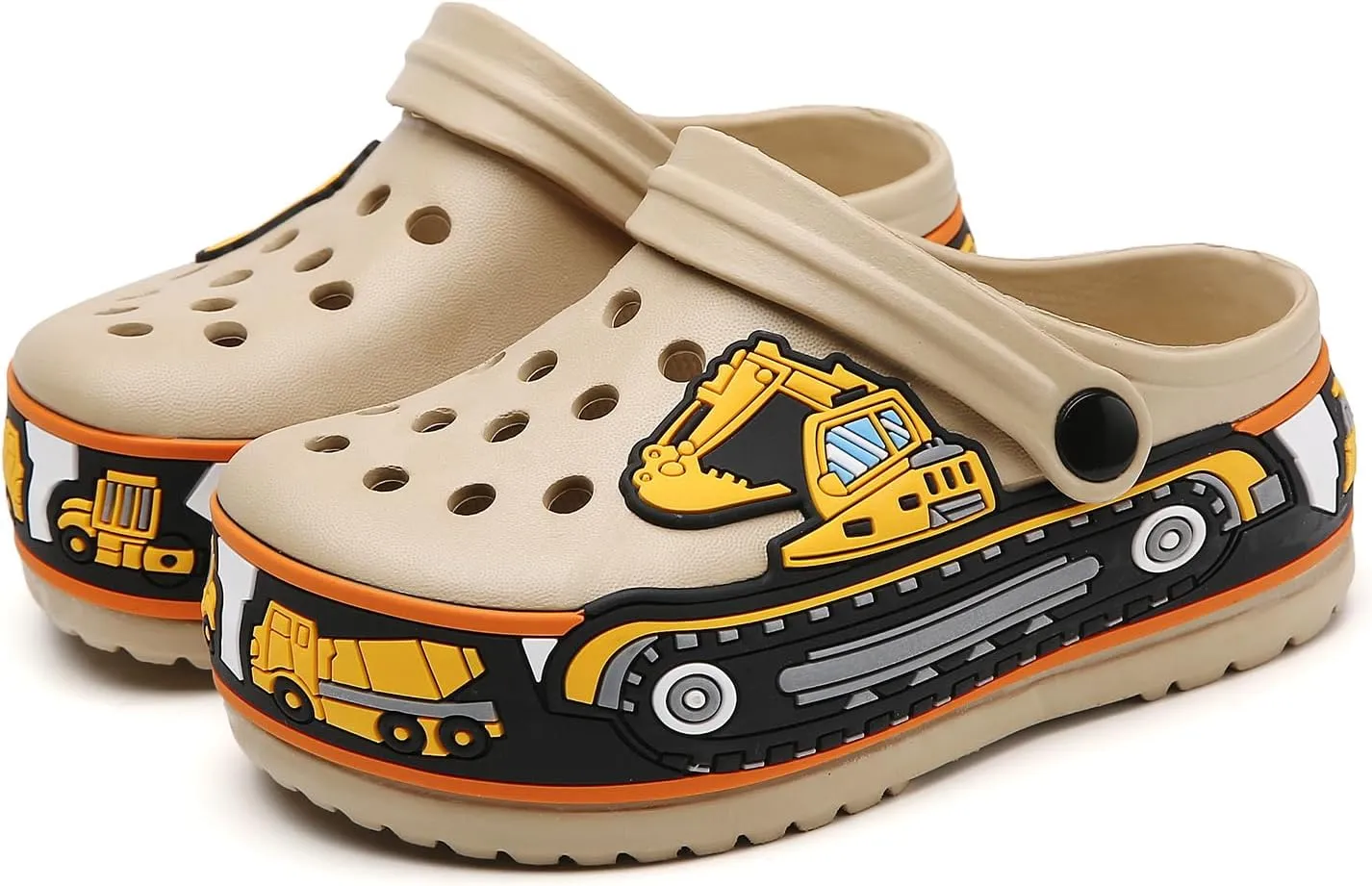 Kids' Cute Cartoon Garden Clogs - Breathable, Slip-on, Beach & Pool Water Clogs for Boys & Girls