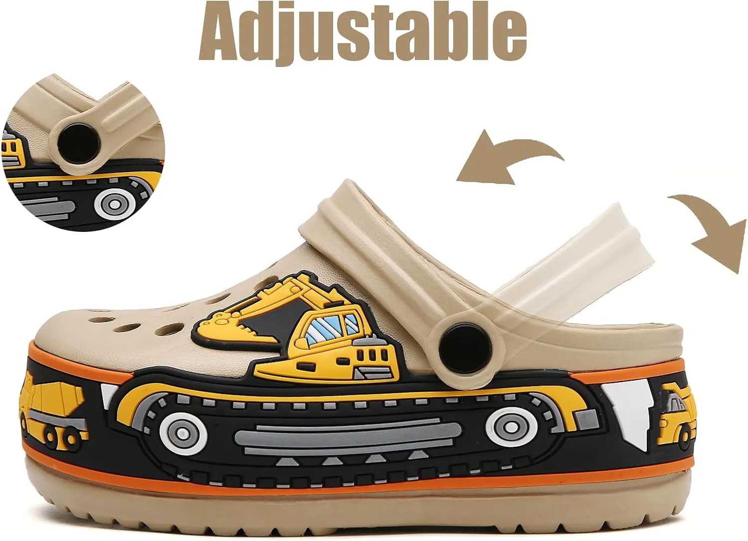 Kids' Cute Cartoon Garden Clogs - Breathable, Slip-on, Beach & Pool Water Clogs for Boys & Girls