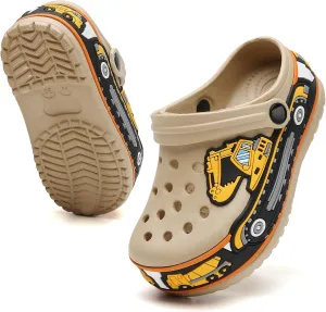 Kids' Cute Cartoon Garden Clogs - Breathable, Slip-on, Beach & Pool Water Clogs for Boys & Girls