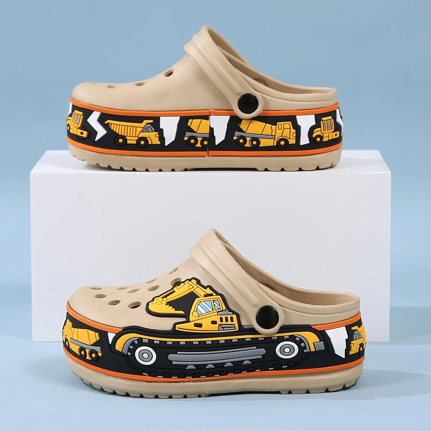 Kids' Cute Cartoon Garden Clogs - Breathable, Slip-on, Beach & Pool Water Clogs for Boys & Girls