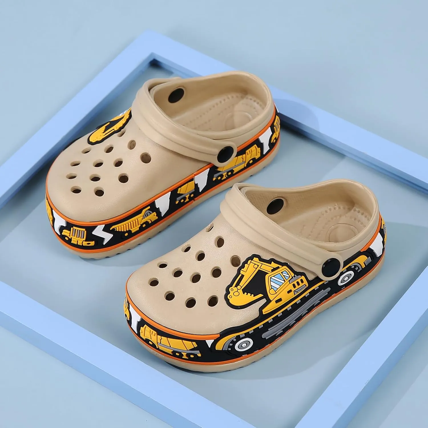 Kids' Cute Cartoon Garden Clogs - Breathable, Slip-on, Beach & Pool Water Clogs for Boys & Girls
