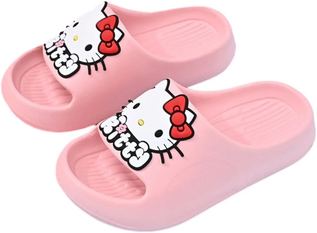 Kids' Quick-Dry Indoor Outdoor Slippers Shower Slides Lightweight Non-Slip Slippers Soft with Breathable for Girls Bathroom Pool