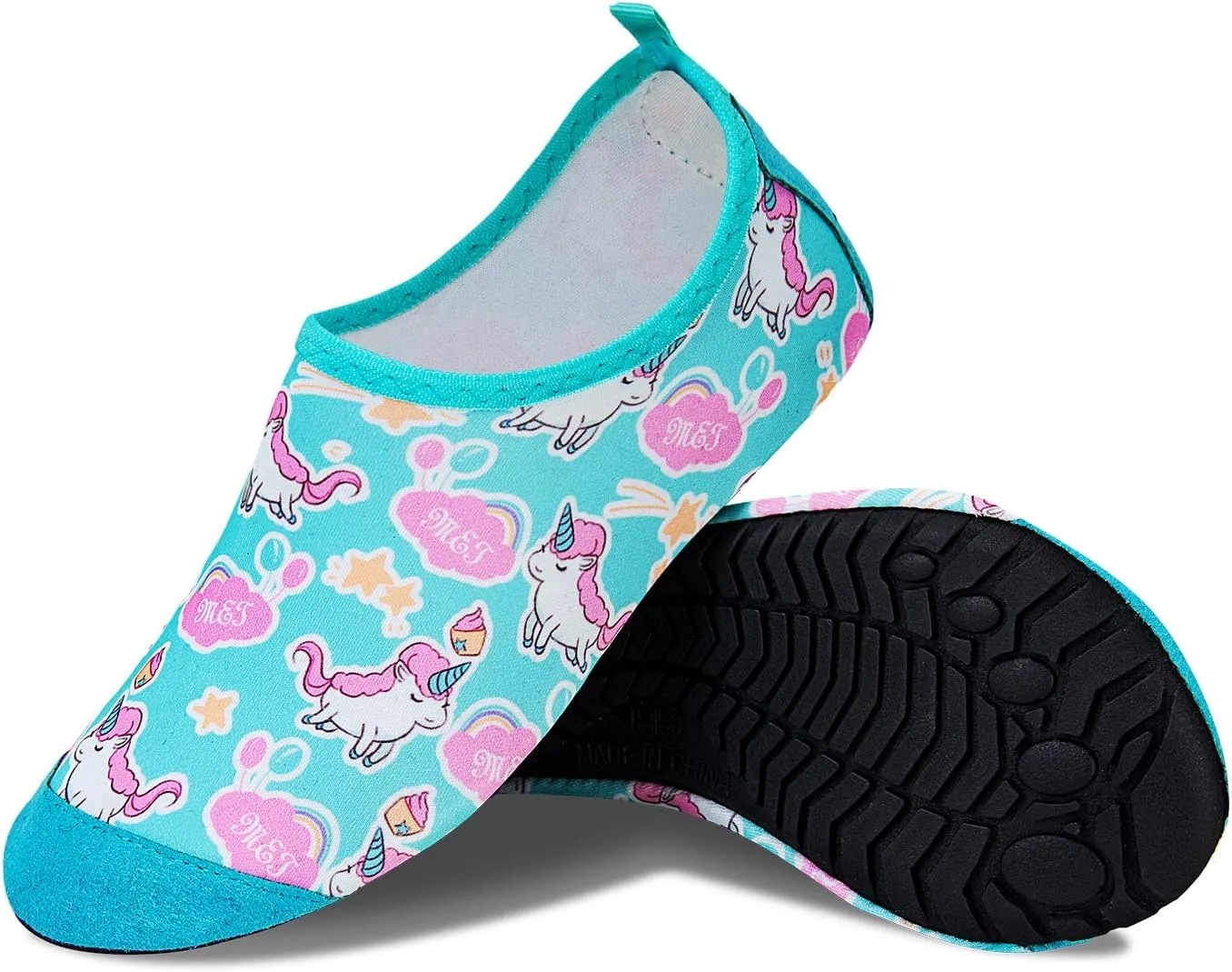 Kids Swim Water Shoes Non-Slip Quick Dry Barefoot Aqua Pool Socks Shoes for Boys & Girls Toddler