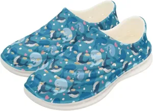 Kids Water Shoes, Cartoon Animal Slip-On Shoes, Garden Clogs for Boys Girls, Non-Slip Quick Dry Beach Sandals