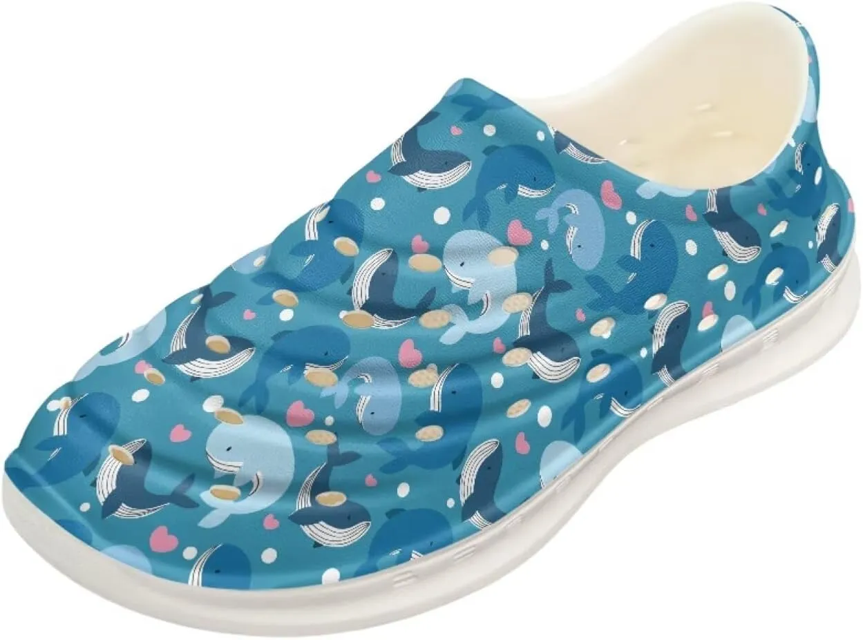 Kids Water Shoes, Cartoon Animal Slip-On Shoes, Garden Clogs for Boys Girls, Non-Slip Quick Dry Beach Sandals