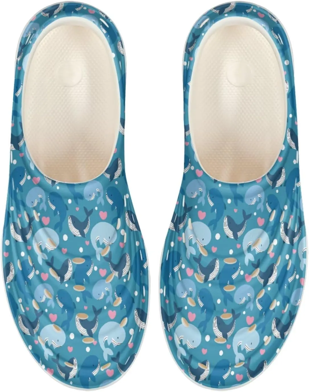 Kids Water Shoes, Cartoon Animal Slip-On Shoes, Garden Clogs for Boys Girls, Non-Slip Quick Dry Beach Sandals