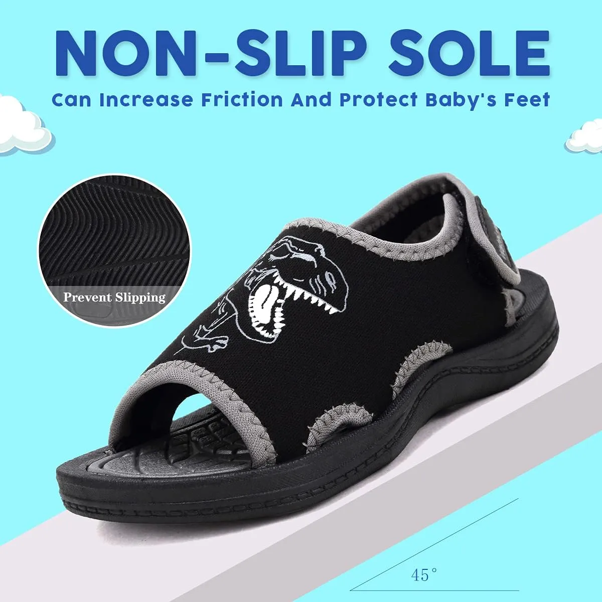 Kids Water Shoes Toddler Boys Girls Quick-Dry Non-Slip Sport Sandals for Beach Swim Pool